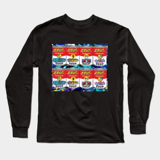 pop soup cans abstract art Long Sleeve T-Shirt